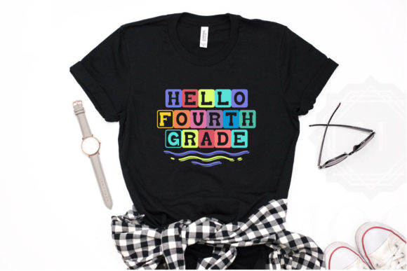 BACK to SCHOOL 4TH GRADE T-SHIRT DESIGN