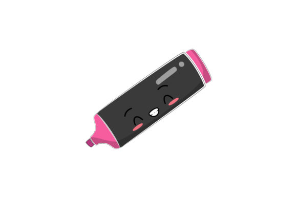 Back to School Kawaii Cute Highlighter Graphics