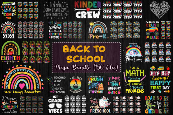 Back to School Mega Bundle: Graphics for Crafts