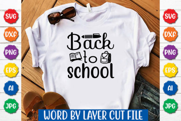 Back to School Svg Design: Graphics and Print Templates