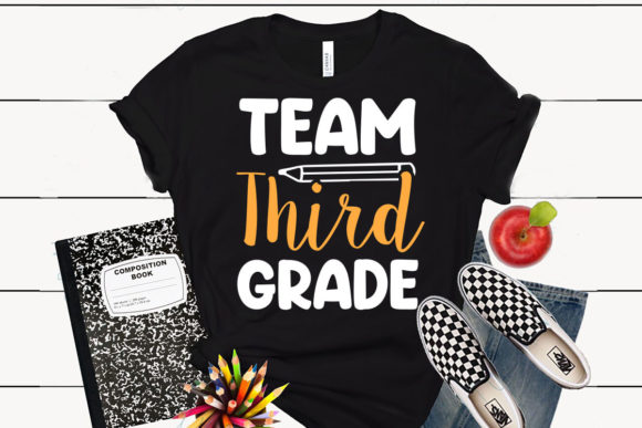 Back to School T Shirt Team Third Grade