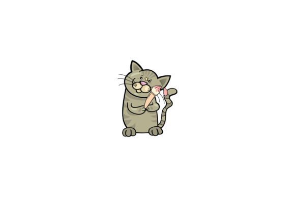 Cat Back School Stationery Brush Paint Graphics