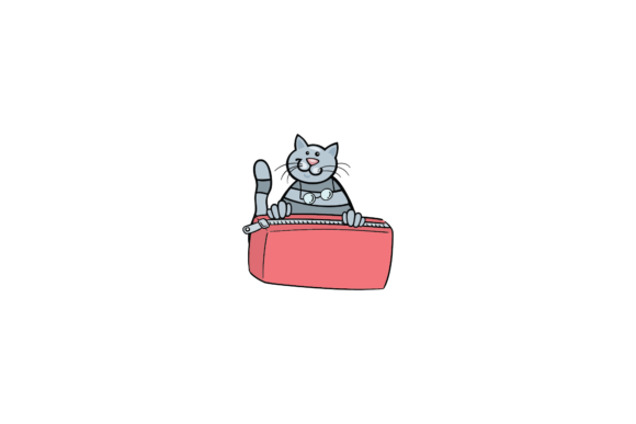 Cat Back School Stationery Pencil Case
