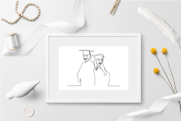 Continuous Line Drawing Graduates