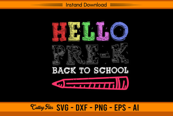 Hello Pre - K Back to School Graphics and Crafts