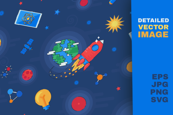Knowledge Universe Concept Illustration for Graphics & Crafts