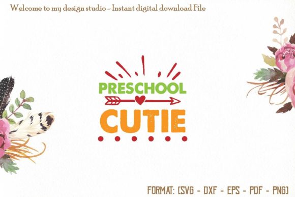 Preschool Cutie Svg, Back to School Svg